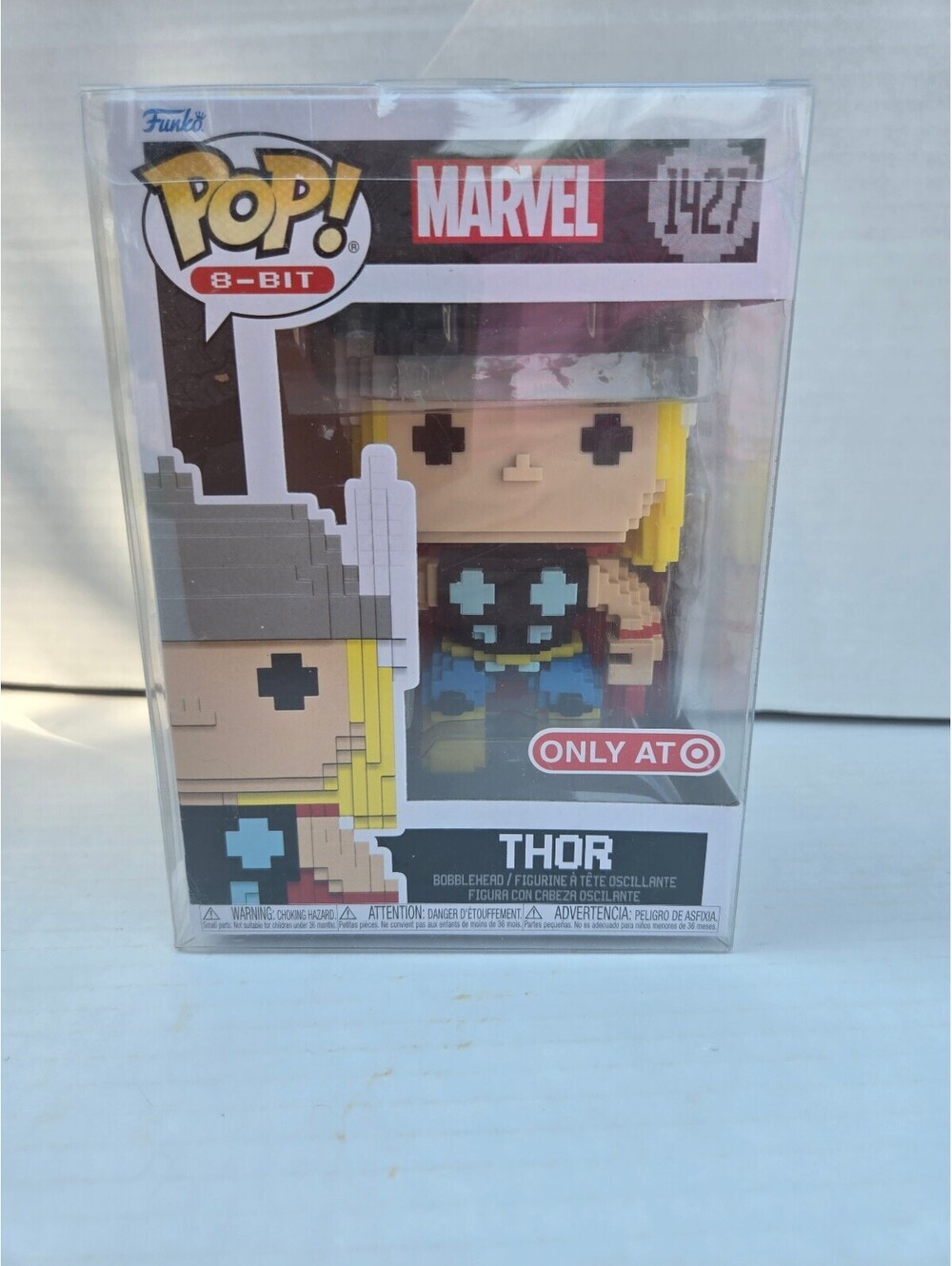 Funko Pop! Marvel 8-Bit Thor Collectible Figure #1427 - Very Good Condition